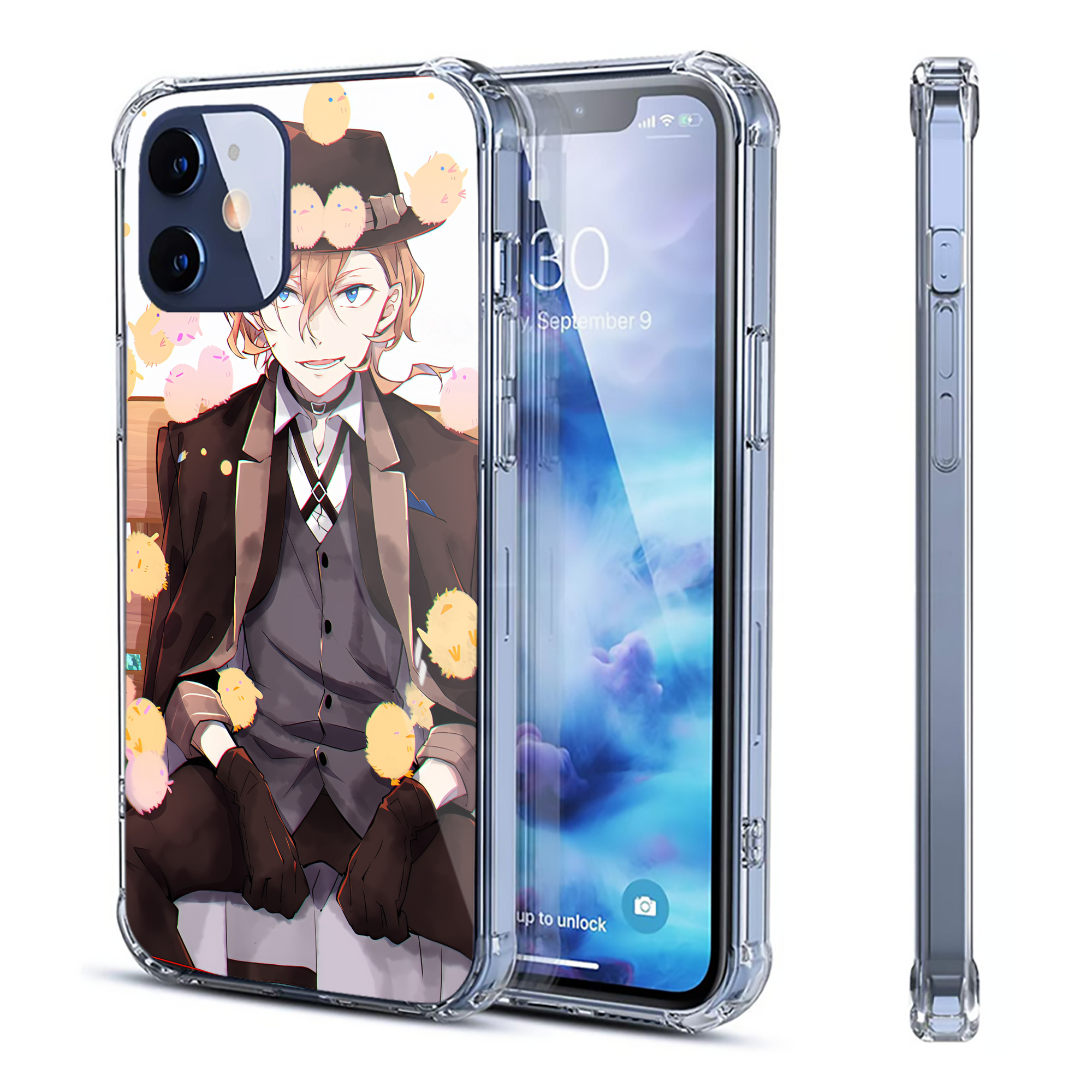 （画像用） 文豪ストレイドッグス Bungo Stray Dogs 【iPhone 12シリーズ対応】透明スマホケース（クリアソフトケース）